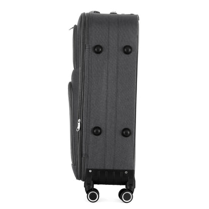 Grace Soft side Lightweight Expandable with 360° Dual Spinning Wheels and Combo Lock – Includes 32", 28", 24", 20" 4-Piece Luggage Set