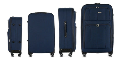 Grace Soft side Lightweight Expandable with 360° Dual Spinning Wheels and Combo Lock – Includes 32", 28", 24", 20" 4-Piece Luggage Set