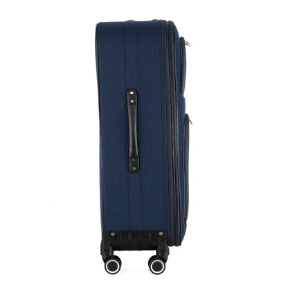 Grace Soft side Lightweight Expandable with 360° Dual Spinning Wheels and Combo Lock – Includes 32", 28", 24", 20" 4-Piece Luggage Set