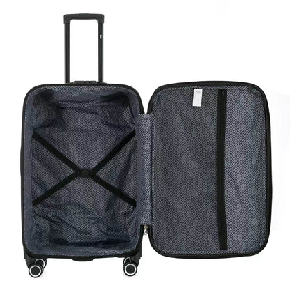Casey Soft side Lightweight Expandable with 360° Dual Spinning Wheels and Combo Lock – Includes 28", 24", 20" 3-Piece Luggage Set