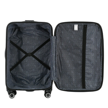 Casey Soft side Lightweight Expandable with 360° Dual Spinning Wheels and Combo Lock – Includes 28", 24", 20" 3-Piece Luggage Set