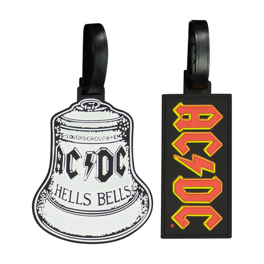 Ful AC/DC Logo & Hells Bells Luggage Tag 2-Piece Set - Stiles Supply Co.