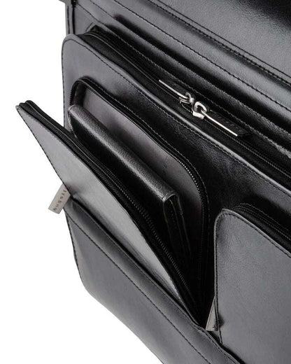 Bugatti Leather Warren Business Case on Wheels - Stiles Supply Co.