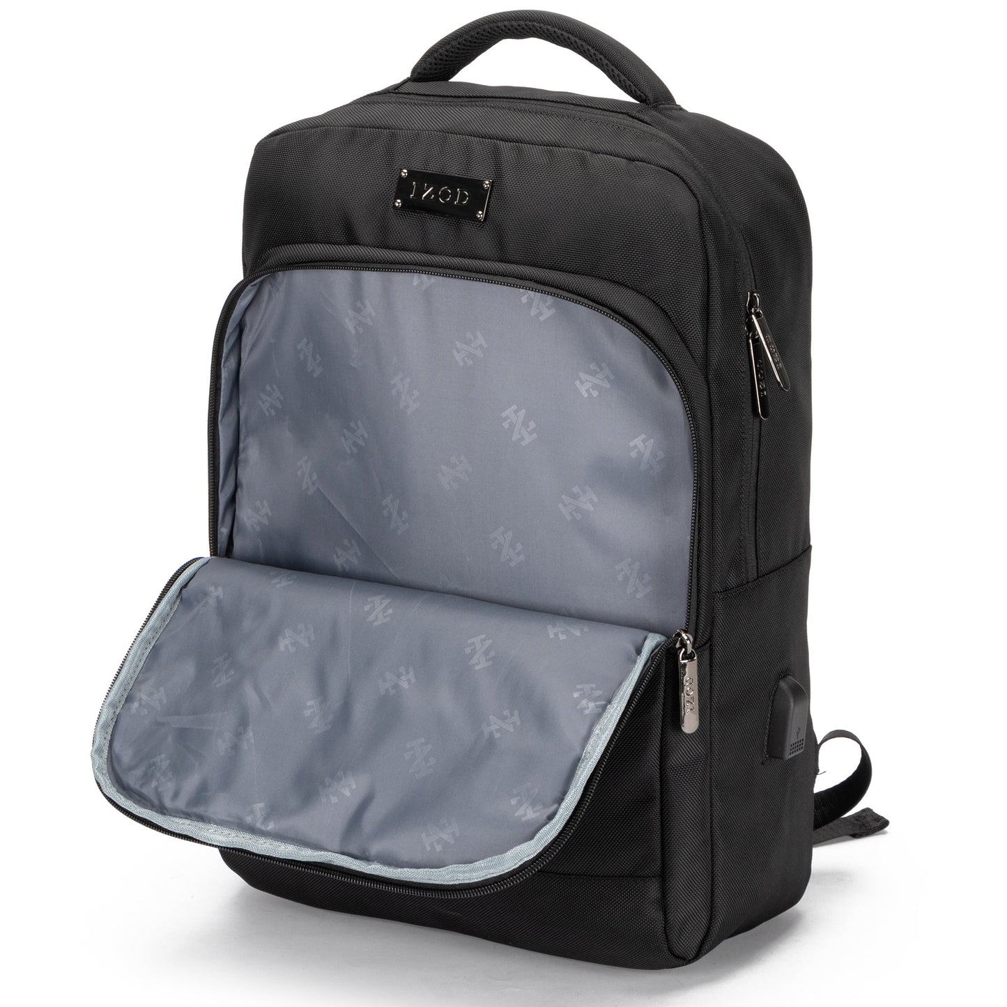 IZOD ALCI Slim Durable Laptop Backpack USB Charging Port - Stiles Supply Co.
