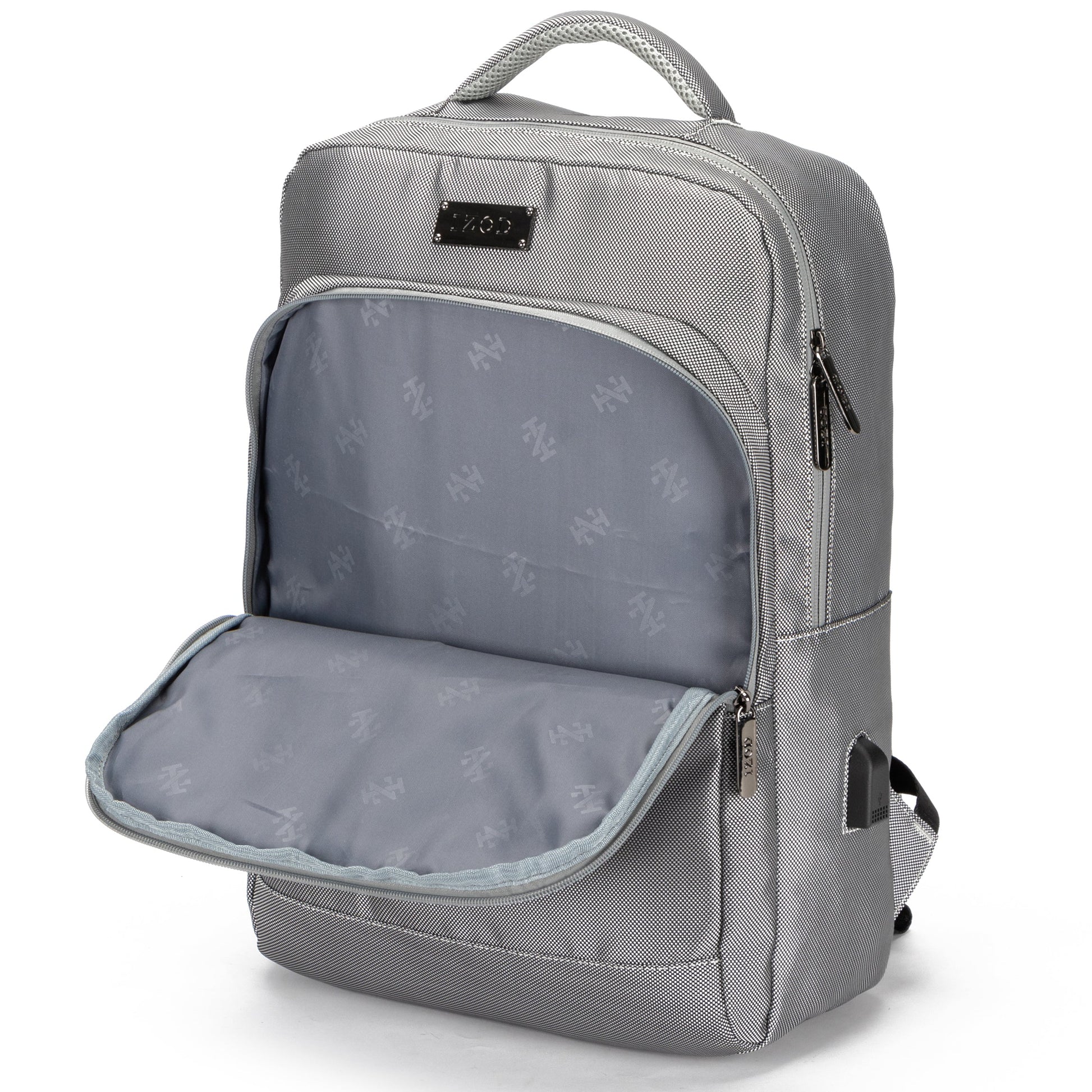 IZOD ALCI Slim Durable Laptop Backpack USB Charging Port - Stiles Supply Co.