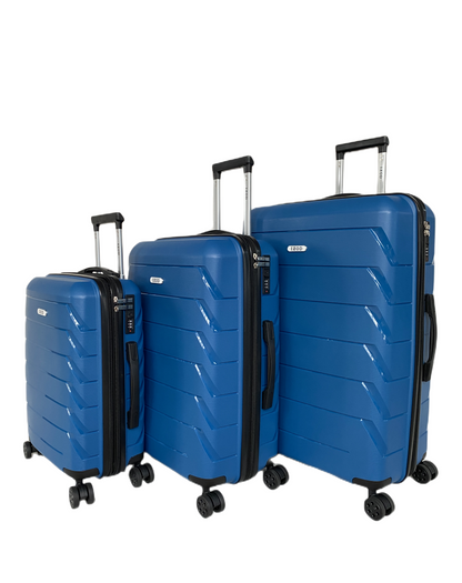 IZOD Ashley Hard shell Expandable Lightweight 3 Piece Luggage Set - Stiles Supply Co.