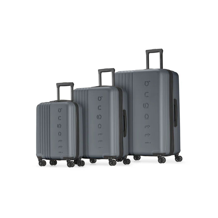 Bugatti Classic 3 Piece Hard Case Spinner Luggage Set