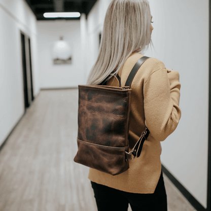 Range Leather Baker Backpack