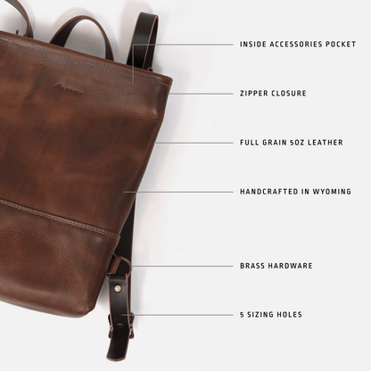 Range Leather Baker Backpack