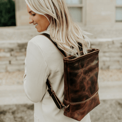 Range Leather Baker Backpack