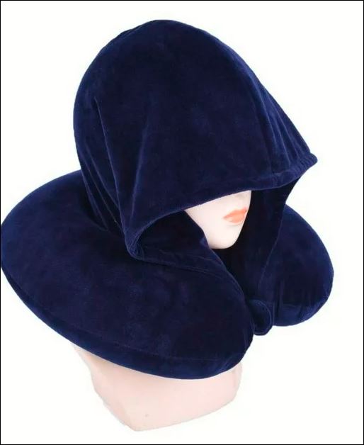 Mirage Twinkie 2 in 1 Travel Neck Pillow and Velvet Hoodie with Rest Neck Support - Stiles Supply Co.