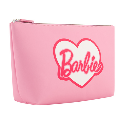 Barbie™ Cosmetic Bag with Heart Logo - Stiles Supply Co.