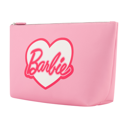 Barbie™ Cosmetic Bag with Heart Logo - Stiles Supply Co.