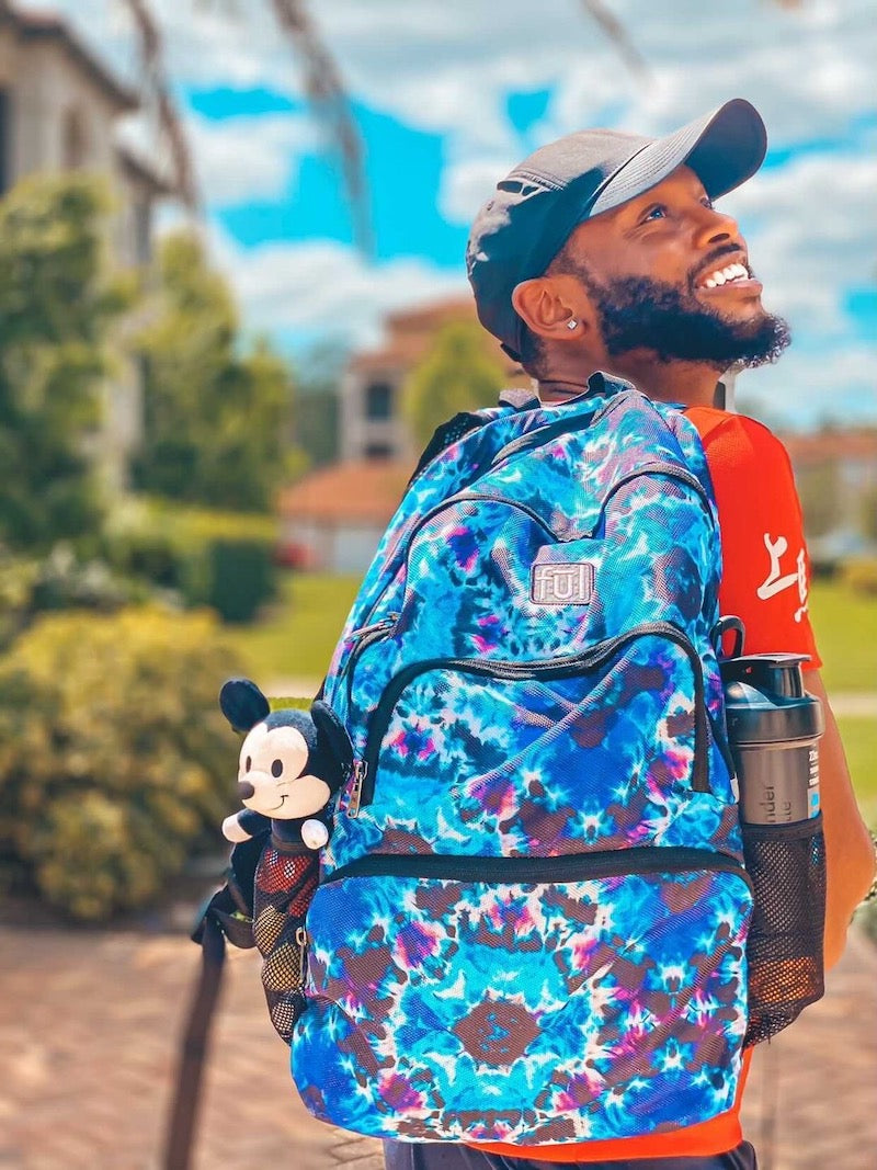 Terrace Laptop Backpack Blue Purple Tie-Dye - Stiles Supply Co.