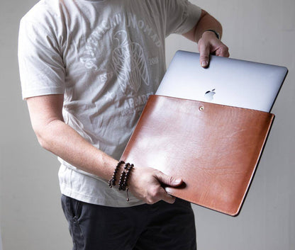 Lifetime Leather Co. Leather Laptop Sleeve - Stiles Supply Co.