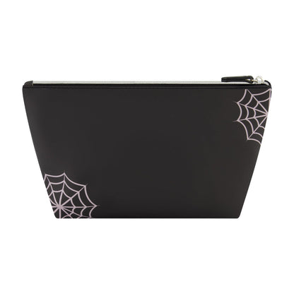 Beetlejuice Logo Spiderweb Black Cosmetic Bag - Stiles Supply Co.