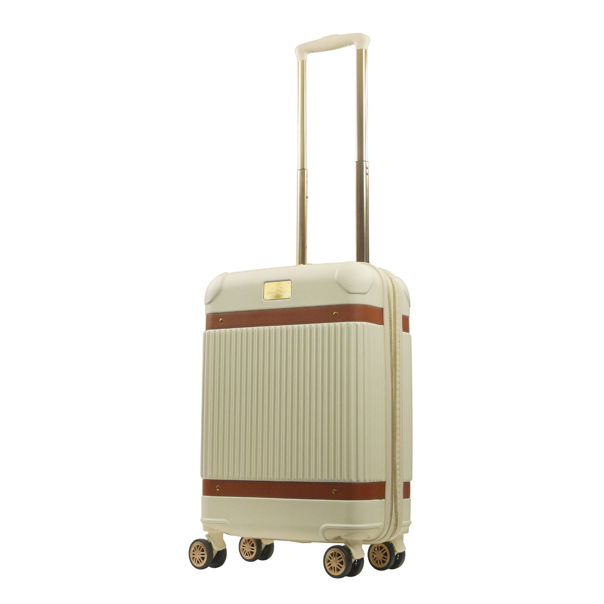 Tommy Bahama 22.5" Beige Hardside Spinner with Stripes - Stiles Supply Co.