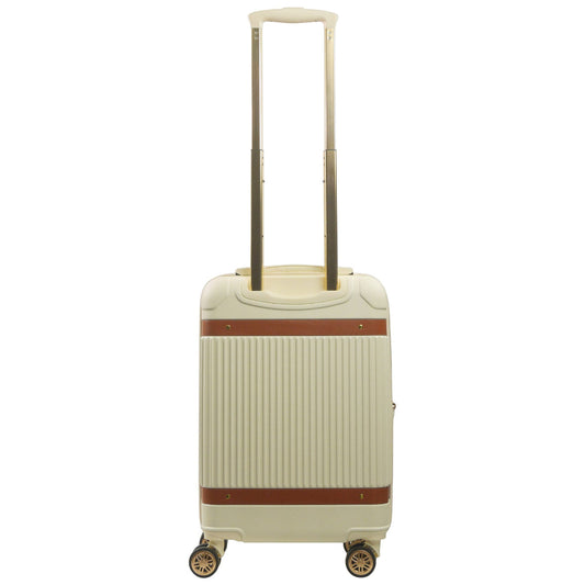 Tommy Bahama 22.5" Beige Hardside Spinner with Stripes - Stiles Supply Co.