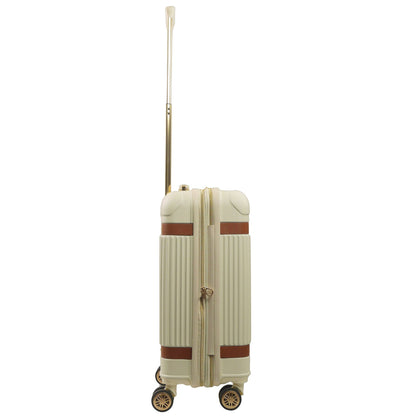 Tommy Bahama 22.5" Beige Hardside Spinner with Stripes - Stiles Supply Co.