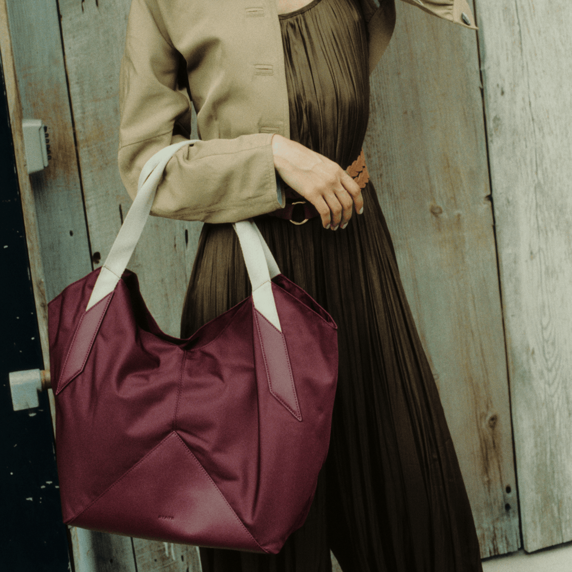 STATE Bags Beverly Tote Burgundy