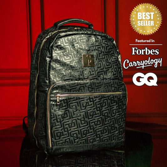 Sole Premise Black Monogram Leather Commuter Sneaker Bag