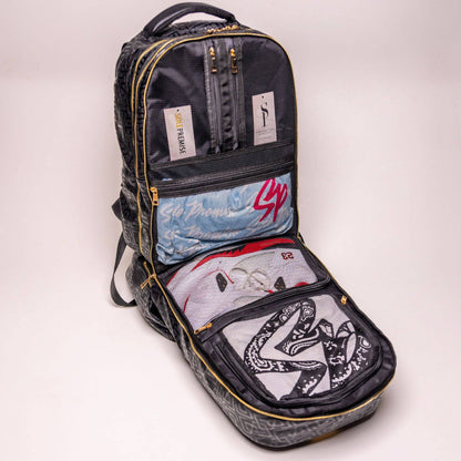Sole Premise Black Monogram Leather Sneaker Backpack