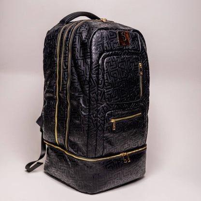 Sole Premise Black Monogram Leather Sneaker Backpack