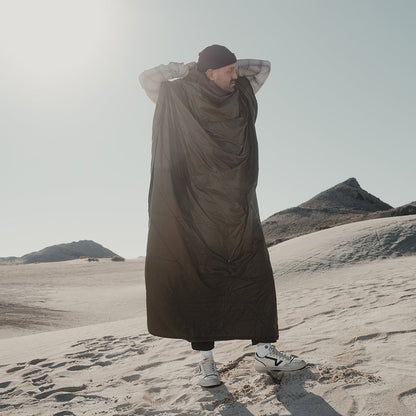 Gravel Layover™ XL Travel Blanket - Packable & Puffy | Spruce - Stiles Supply Co.