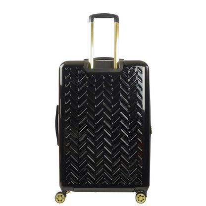 Groove 31" Expandable Hardside Spinner luggage, Black - Stiles Supply Co.