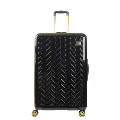 Groove 31" Expandable Hardside Spinner luggage, Black - Stiles Supply Co.