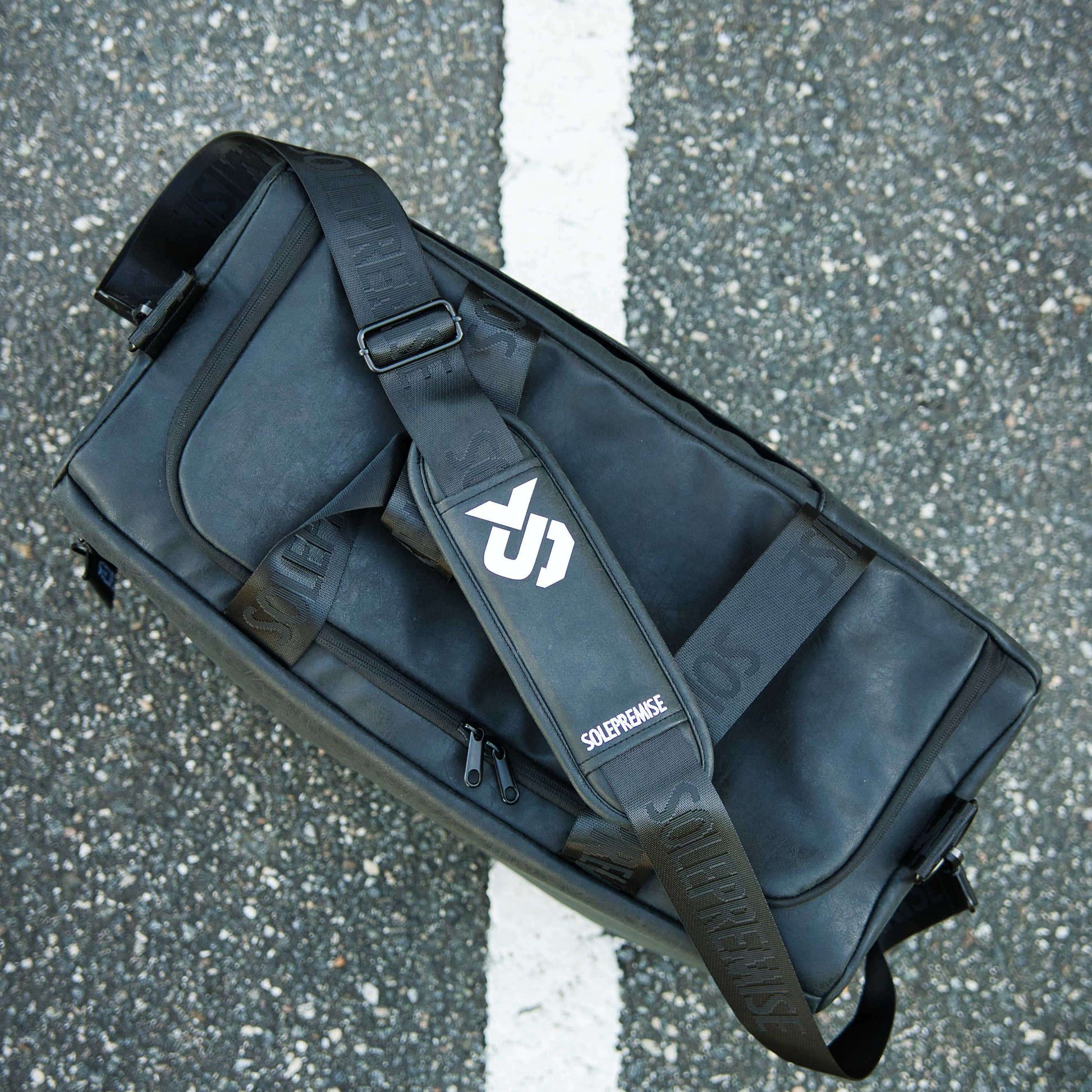 Sole Premise Black Leather Sneaker Duffle