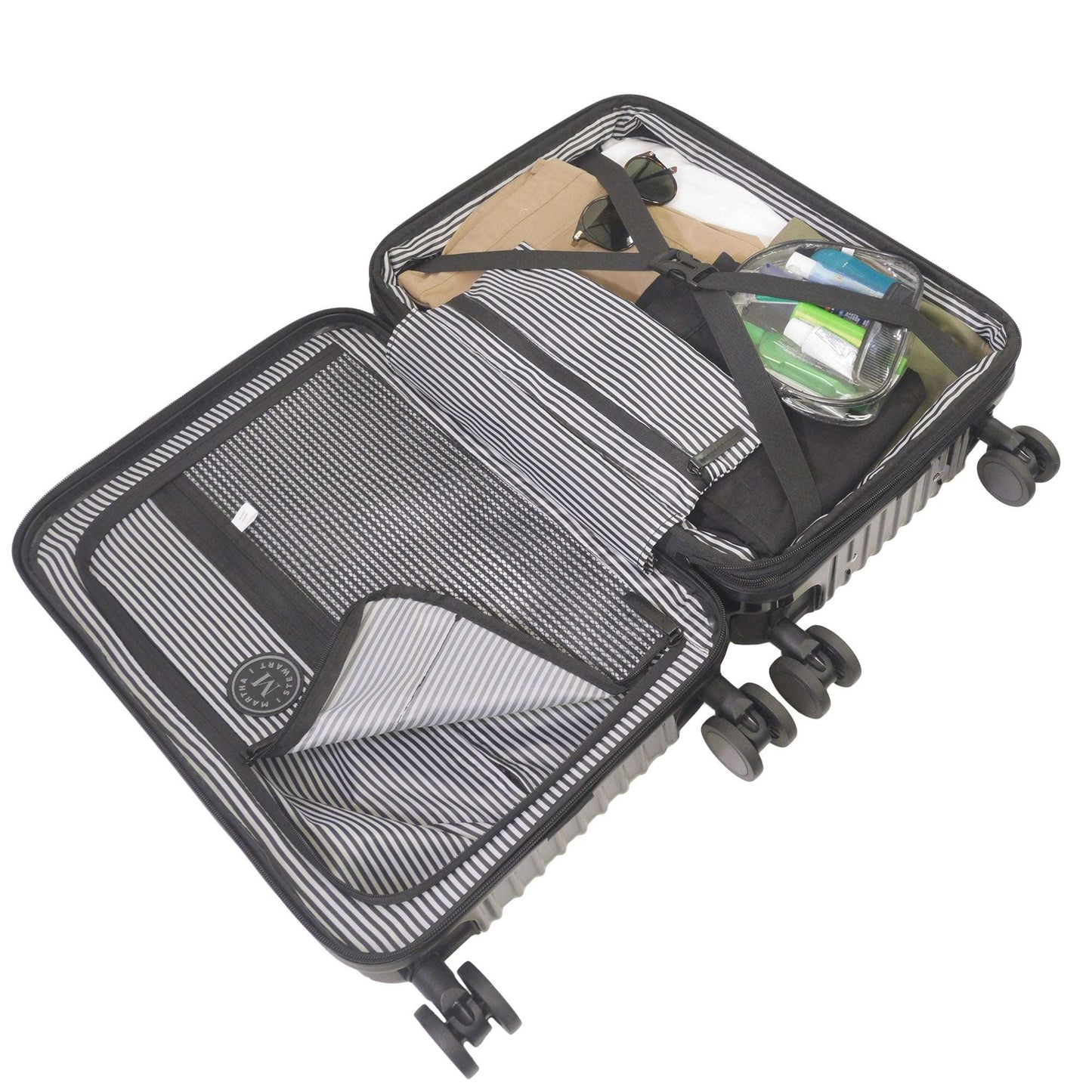 Martha Stewart The Bedford 3-Piece Hardcase Luggage Set