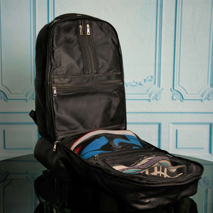 Sole Premise Black Leather Patented Carry On Backpack (Only 300 Made)