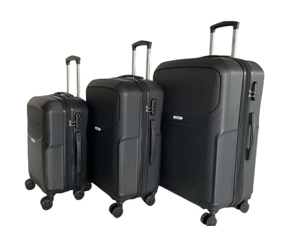 IZOD Regina Expandable Hard shell Lightweight 3 Piece Luggage Set - Stiles Supply Co.