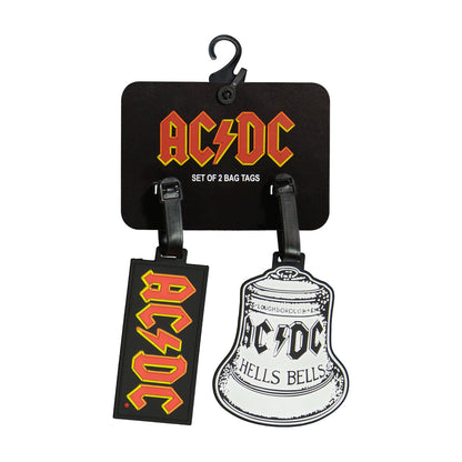 Ful AC/DC Logo & Hells Bells Luggage Tag 2-Piece Set - Stiles Supply Co.