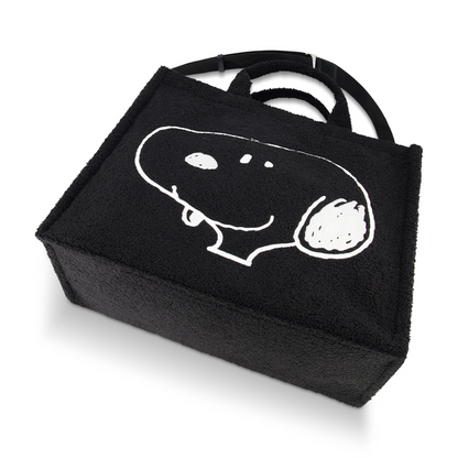 Peanuts Snoopy Black Tote Bag with Trolley Strap - Stiles Supply Co.