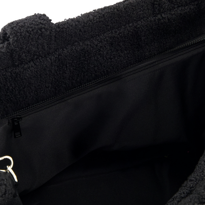 Peanuts Snoopy Black Tote Bag with Trolley Strap - Stiles Supply Co.