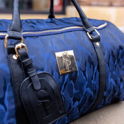 Sole Premise Blue Camo Weekender Duffle Bag