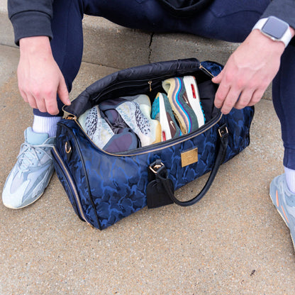 Sole Premise Blue Camo Weekender Duffle Bag