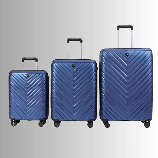 Sole Premise Blue Hardcase 3-piece Luggage Set