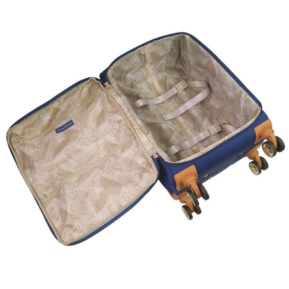 Tommy Bahama Blue 22" Spinner Soft Sided Luggage - Stiles Supply Co.