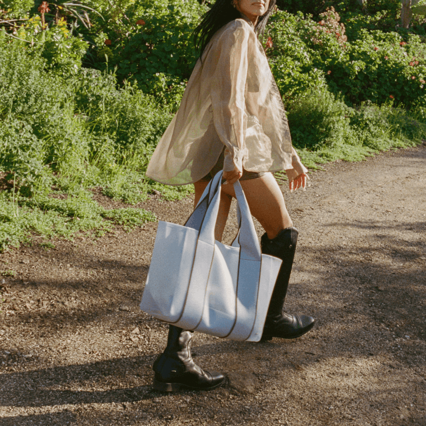 Wellington Cabana Tote Light Blue