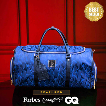 Sole Premise Blue Camo Weekender Duffle Bag