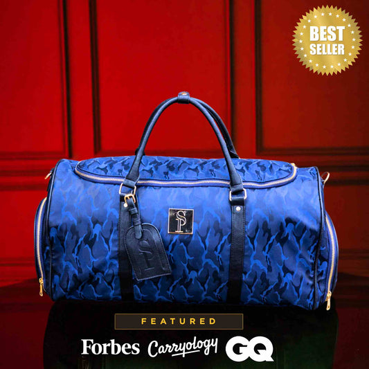 Sole Premise Blue Camo Weekender Duffle Bag