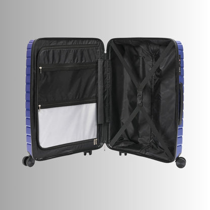 Sole Premise 24-inch Blue Hardcase Checked Luggage
