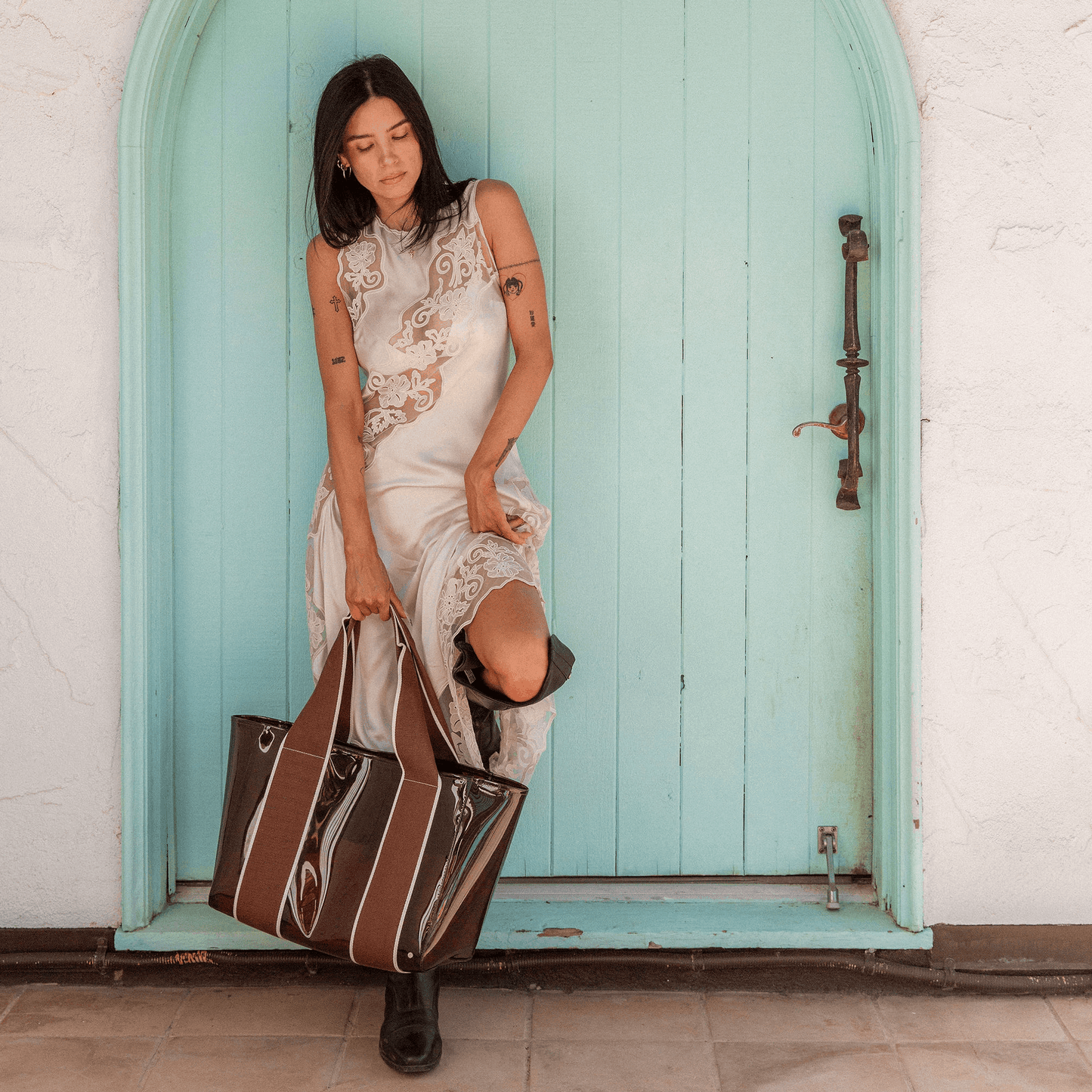 STATE Bags Wellington Cabana Tote Brown