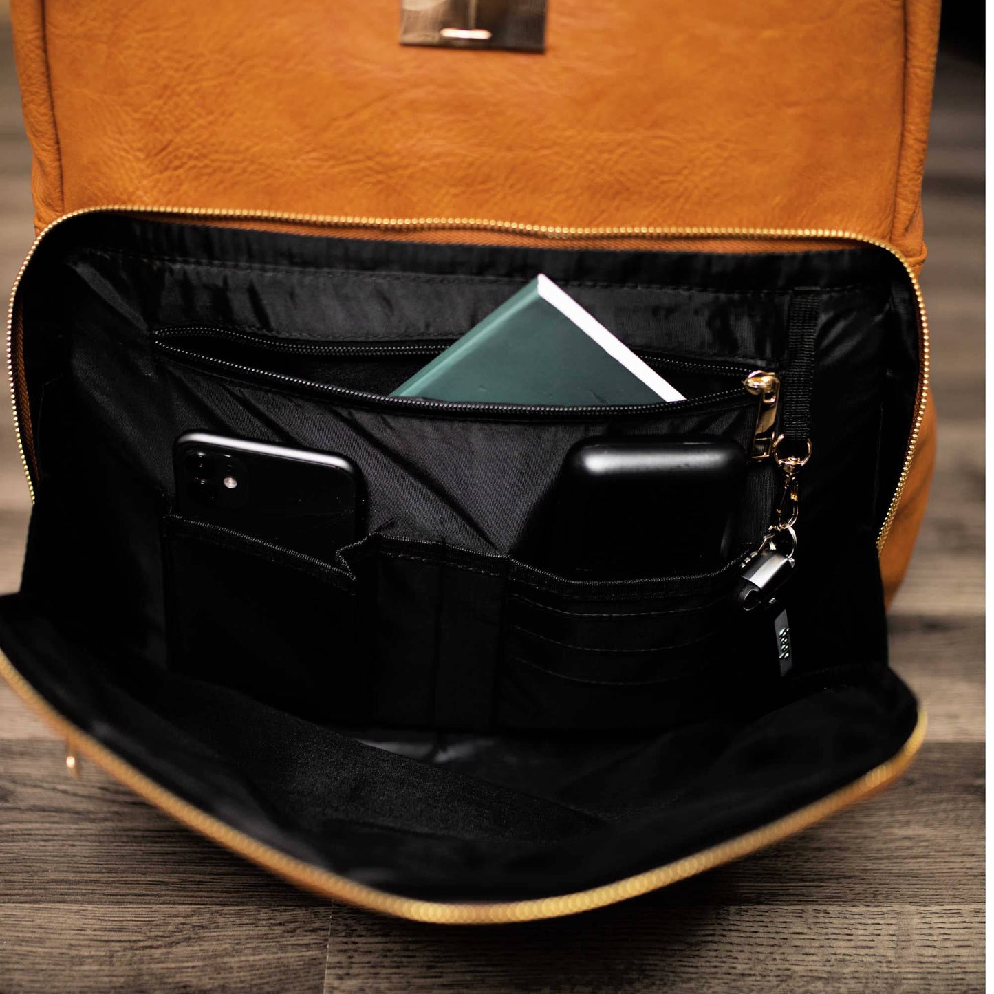 Sole Premise Brown Leather Commuter Sneaker Bag