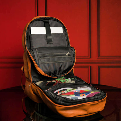 Sole Premise Brown Tumbled Leather Signature Bag Set