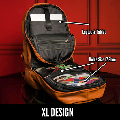 Sole Premise Brown Leather Patented Carry-on Bag (XL Design)