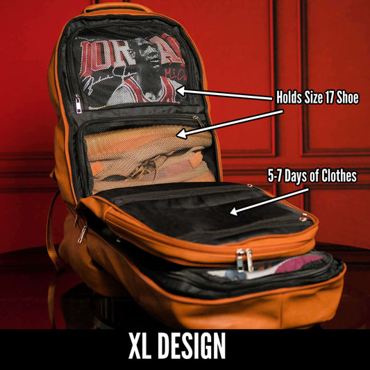 Sole Premise Brown Leather Patented Carry-on Bag (XL Design)